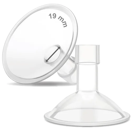 Vista 72 de Maymom MyFit Crater Series - Protector de pecho pequeño de 0.394 in con diseño de dos piezas compatible con piezas de bomba Medela; reemplazo