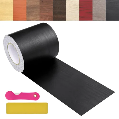 Vista 19 de Cinta de Reparación de Veta de Madera, 2.4 pulgadas X 32 pies Cinta Autoadhesiva de Color Madera para Mesas, Sillas, Zócalos, Puertas, Ventanas