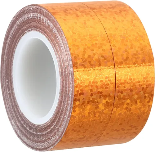 Vista 11 de PATIKIL Cinta brillante con purpurina de 0.591 in x 16.4 ft, paquete de 2 cintas adhesivas holográficas decorativas para manualidades, álbumes