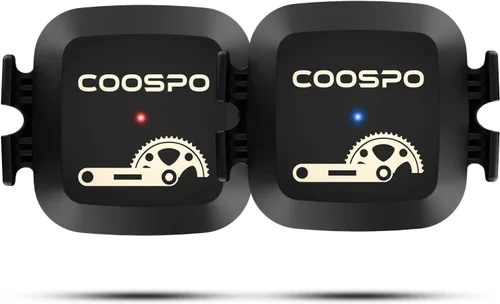Vista 10 de COOSPO Sensor de cadencia y velocidad para ciclismo, Bluetooth inalámbrico y sensor de RPM de bicicleta ANT+ para computadoras de ciclismo