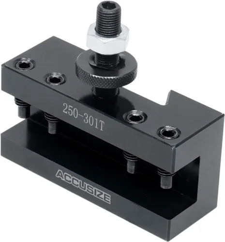 Vista 4 de Accusize Industrial Tools - Soporte CXA para torneado y rectificado, para herramientas de torneado de 1 pulgada, portaherramienta de cambio rápido