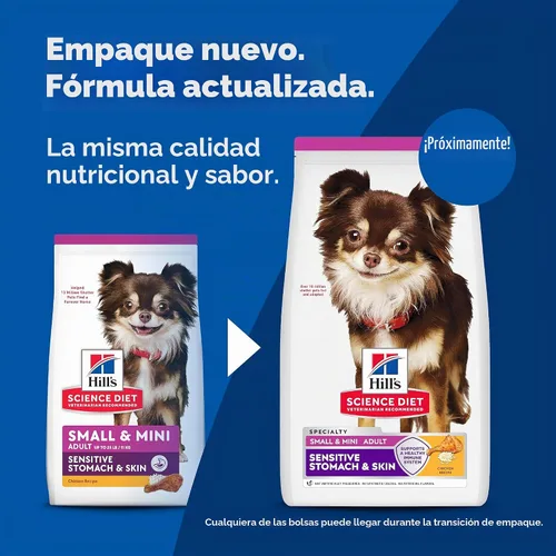 Vista 2 de Hill's Science Diet comida para perros adultos, estómago sensible y piel seca, Razas pequeñas