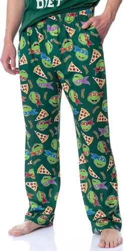 Vista 3 de INTIMO Teenage Mutant Ninja Turtles - Conjunto de pijama para hombre Ninja Diet, Verde