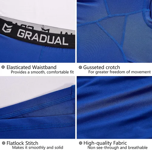 Vista 5 de G Gradual - Pantalones cortos de voleibol de compresión para mujer, de elastano, 3 pulgadas7 pulgadas, para entrenamiento