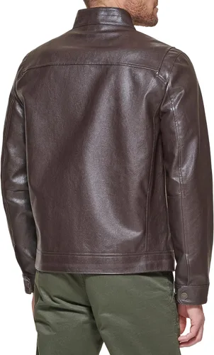 Vista 4 de Dockers Chaqueta Racer de cuero sintético The Dylan para hombre