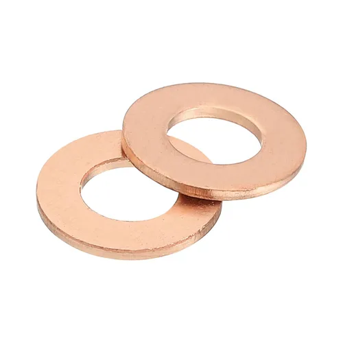 Vista 33 de uxcell Arandela plana M4, 36 piezas de arandelas planas de anillo de cobre de 8 mm DE 1 mm de espesor Junta de sello de metal para tornillos