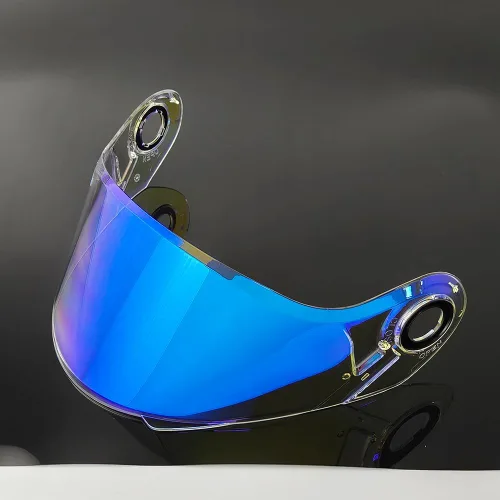 Vista 3 de FF370 - Protector solar para LS2 FF394, FF325, fácil visera, resistente al viento, para casco de moto (azul transparente, para noche de día)