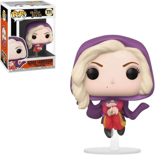 Vista 6 de POP Disney: Hocus Pocus – Sarah Sanderson Flying Funko Pop! Figura de vinilo (con funda protectora compatible con caja pop box), multicolor, 3.75