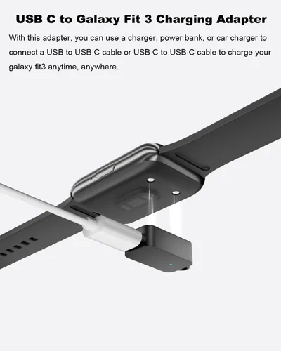 Vista 2 de AreMe Paquete de 2 adaptadores de cargador USB C para Samsung Galaxy Fit 3