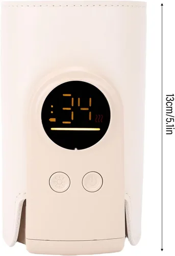 Vista 5 de Calentador de biberones, temperatura constante, calentadores portátiles de leche para bebés, botella eléctrica, manga cálida para viajes al aire