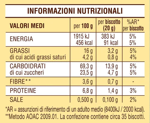 Vista 2 de Mulino Bianco: Galletas de mantequilla "Biscottone" con masa desmenuzable - 24,69 Oz (24.69 oz) [ Importación italiana]