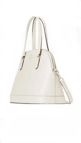 Vista 3 de Kate Spade Sadie Dome - Bolso cruzado de cuero Saffiano, Lila Luna