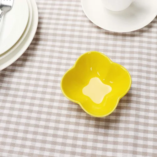 Vista 6 de Manteles, Cubiertas de Mesa Rectangulares Vintage de Algodón Puro a Cuadros Gingham, Manteles de Tamaño Grande para Navidad, Vacaciones, Hogar