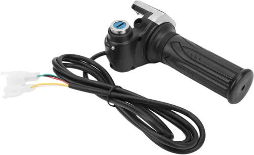 Vista 5 de KIMISS Acelerador eléctrico para bicicleta, agarre de acelerador eléctrico, 48 V, acelerador eléctrico de bicicleta con indicador LED, juego
