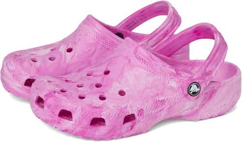 Vista 40 de Crocs - Zuecos clásicos para niños, diseño de teñido anudado jaspeado