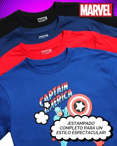 Vista 4 de Marvel Camisetas gráficas de Spider-Man para niños, paquete de 4 camisetas gráficas de Spider-Verse Comic Spidey y Friends para niños pequeños