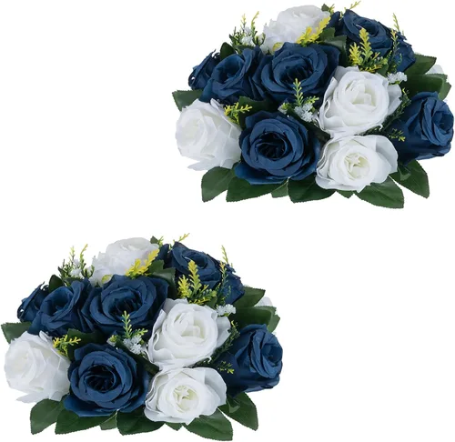 Vista 41 de Centros de mesa de flores para mesas de boda: decoraciones de mesa de Halloween, bolas de flores negras, centros de mesa para compromiso, ceremonia