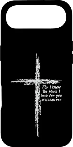Vista 27 de Cross I Know The Plans Verse Bible Jesus God - Funda de regalo cristiana para iPhone 17