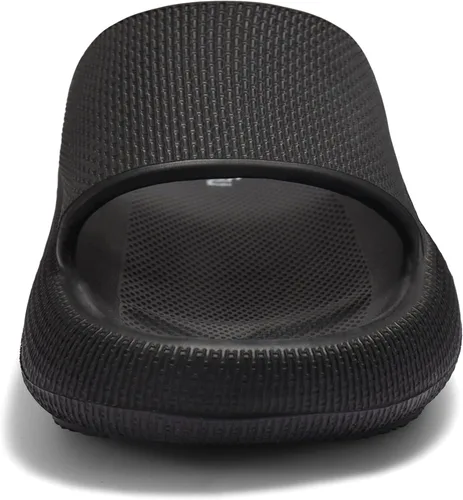 Vista 4 de Dresofu Pantuflas Cloud para mujeres y hombres, sandalias de baño antideslizantes con suela gruesa acolchada