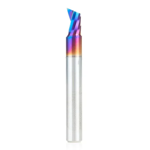 Vista 17 de Amana Tool Spektra 51412-K, 51412-K, 3/16 D x 5/8 CH x 3/16 SHK x 2 pulgadas de largo, acabado de espejo