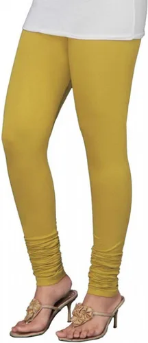 Vista 31 de ladyline Leggings Churidar elásticos de algodón para mujer Extra largos de longitud completa de cintura alta Talla regular y grande Pantalones