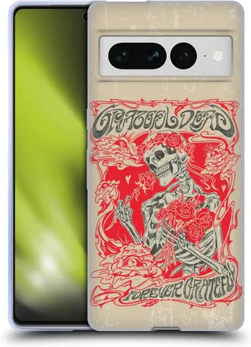Vista 253 de Head Case Designs Funda de gel con licencia oficial de Grateful Dead Bear Trends [protección de grado militar] compatible con Google Pixel 3