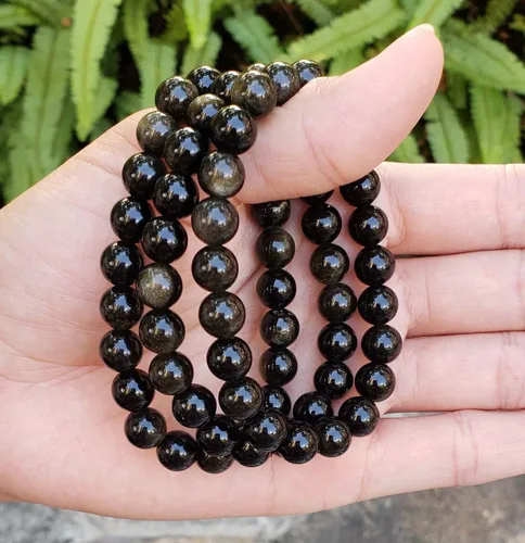Vista 2 de Adabele 1pc Natural Stretch Gemstone Bracelet 8mm (0.31") Bead 7" to 8.5 inch Healing Crystal Energy Quartz Chakras Jewelry Women Men Birthday Gift