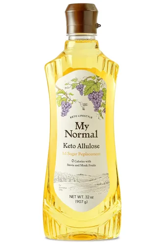 Vista 11 de My Normal Keto Allulose 17.10 onzas – Alulosa 99.52%, fruta del monje, jarabe fino de mezcla de stevia, edulcorante cero calorías, sustituto