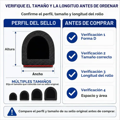 Vista 9 de Burlete de silicona para puerta, 20 pies, autoadhesivo, en forma de D, burlete para marco de puerta y sello de ventana Perfil hueco autoadhesivo