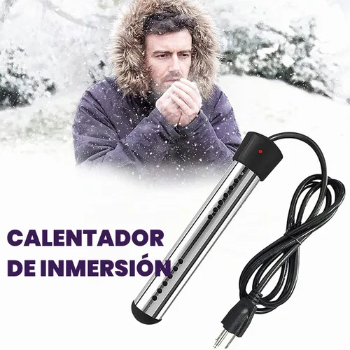 Vista 3 de Calentador de inmersión de ebullición rápida de 2000 W: compacto y portátil, apagado automático de seguridad, diseño resistente al óxido para baños