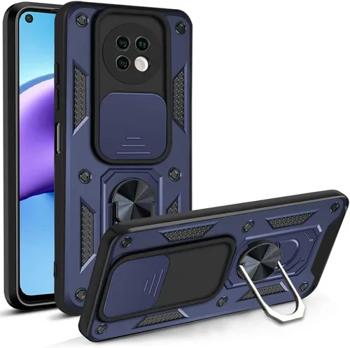 Vista 38 de Compatible con Tecno Camon 18P Bracket Shell, Slide Camera Lens Cover Case Azul