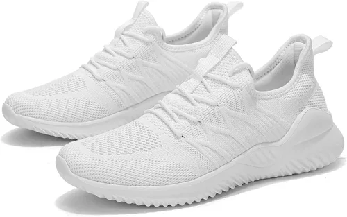 Vista 5 de Zapatos casuales para correr para hombre, ligeros, cómodos, informales, de malla, para trabajo, gimnasio, tenis, caminar, entrenamiento cruzado
