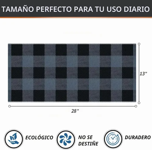 Vista 4 de Homaxy Paquete de 4 toallas de cocina 100% algodón, 13 x 28 pulgadas, negro Negro & gris