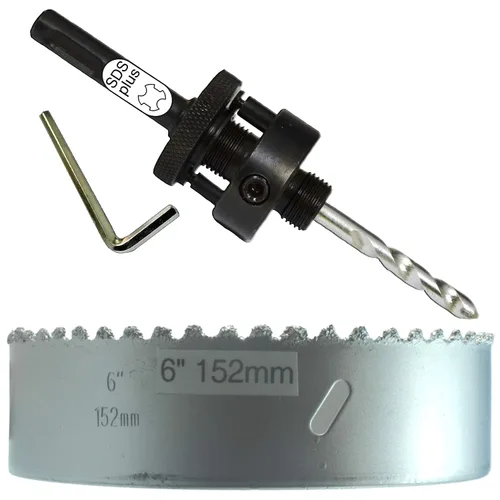 Vista 28 de Kit de extensión y eje de sierra perforadora de 7/16 pulgadas: 2 ejes hexagonales de 1/2 pulgadas y extensión de 12 pulgadas para sierras