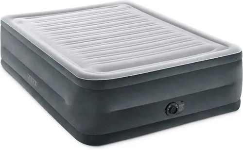 Vista 10 de Intex 67765ED Dura-Beam Deluxe Comfort-Plush Mid-Rise Air Mattress: Fiber-Tech – Tamaño Twin – Bomba eléctrica incorporada – Altura de la cama 33 cm