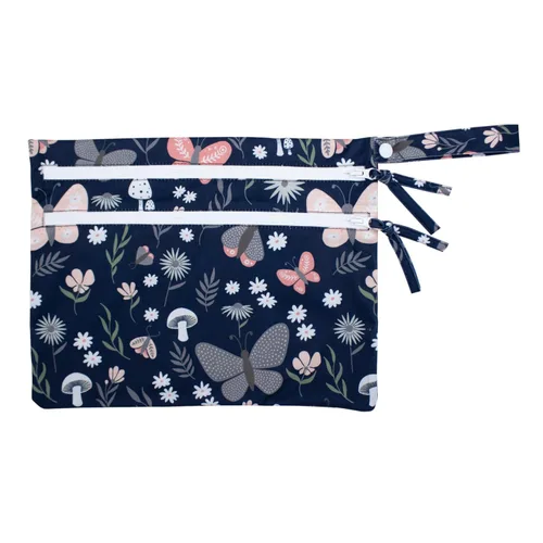 Vista 17 de BapronBaby Adventure Awaits - Bolsa impermeable con dos bolsillos con cremallera, reutilizable para la hora de comer, pañales, cochecitos