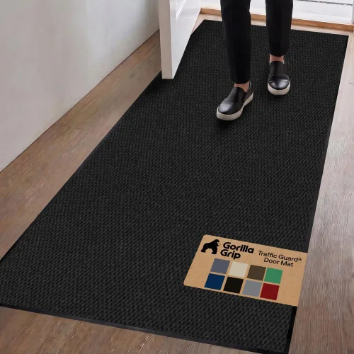 Vista 81 de GORILLA GRIP Traffic Guard - Tapete resistente para interiores y exteriores Negro