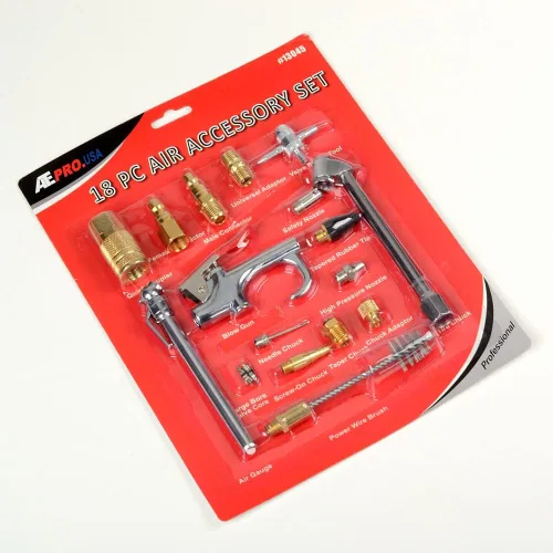 Vista 3 de ATE Pro. USA - Kit de accesorios de compresor de aire de 19 piezas con manguera híbrida de 3/8 pulgadas x 25 pies, accesorios de conexión rápida NPT