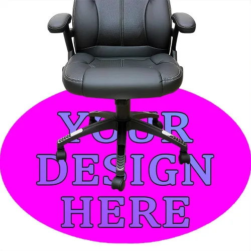 Vista 65 de Tapete redondo personalizado para silla de escritorio de oficina, diseño de tu propio logotipo de foto, texto, alfombrillas circulares