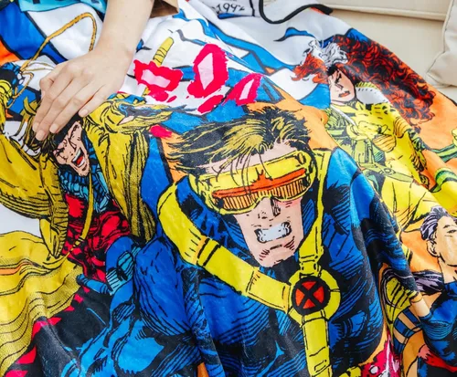 Vista 5 de Marvel Cobija de forro polar con funda de cómic de Comics X-Men 45 x 60 pulgadas