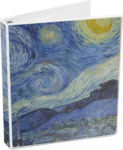 Vista 4 de The Starry Night (Van Gogh 1889) - Carpeta de 3 anillas, 1 pulgada
