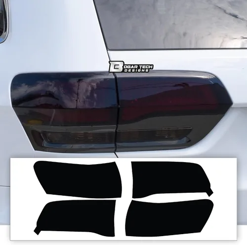 Vista 9 de BOGAR TECH DESIGNS Cubierta tintada para luz de freno trasera y reflector de parachoques compatible con Jeep Grand Cherokee 2014-2021, oscura