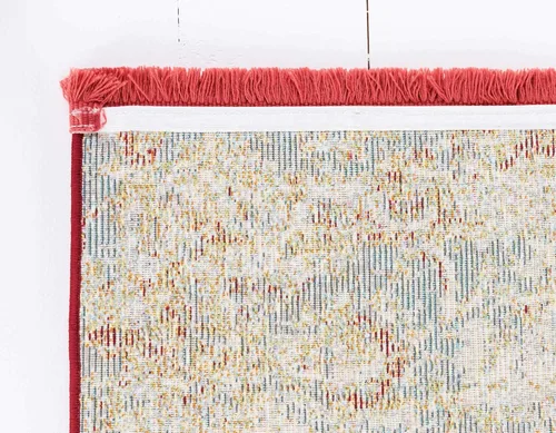 Vista 9 de Unique Loom Baracoa Collection Bright Tones Vintage - Alfombra roja tradicional (2 pies 2 pulgadas x 3 pies)