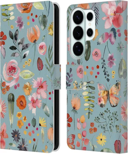 Vista 70 de Head Case Designs Officially Licensed Ninola Butterfly Nature Spring Floral Leather Wallet Case Compatible with Samsung Galaxy A07 4G