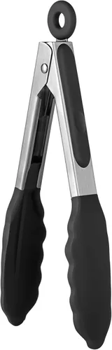 Vista 20 de Pinza de cocina resistente al calor de 600ºF: pinza de cocina de silicona U-Taste de 7 pulgadas con puntas de goma antiadherentes selladas firmes