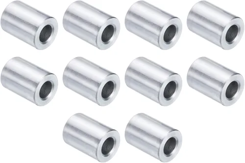 Vista 32 de uxcell 10 piezas de espaciador de aluminio con 1/2" de diámetro interno x 1" de diámetro exterior x 1" de longitud, con acabado liso, espaciador