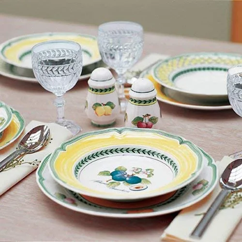 Vista 5 de Villeroy & Boch French Garden Fleurence - Soporte para salsa, 9.5 pulgadas, color blanco y multicolor