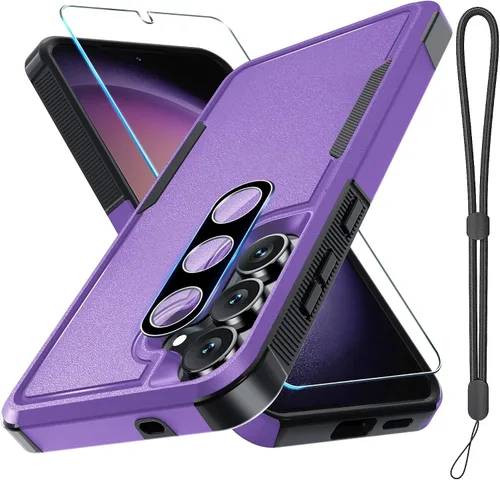 Vista 35 de Funda para Samsung Galaxy S24 FE, Cuerpo Completo Resistente de Servicio Pesado Robusta a Prueba de Golpes Funda Protectora para Teléfono con Correa