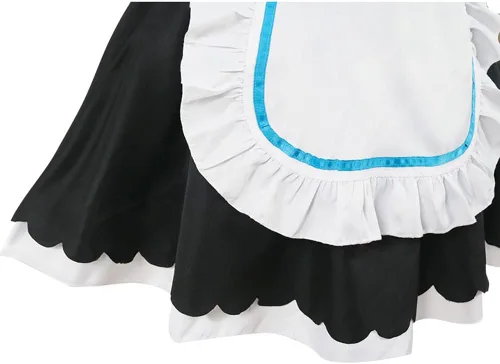 Vista 4 de Disfraz de cosplay de anime, vestido negro, conjunto completo de Halloween