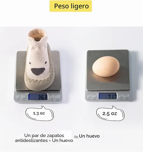 Vista 6 de Zapatos de calcetín antideslizantes para bebés y niñas, 2 pares Estilo1